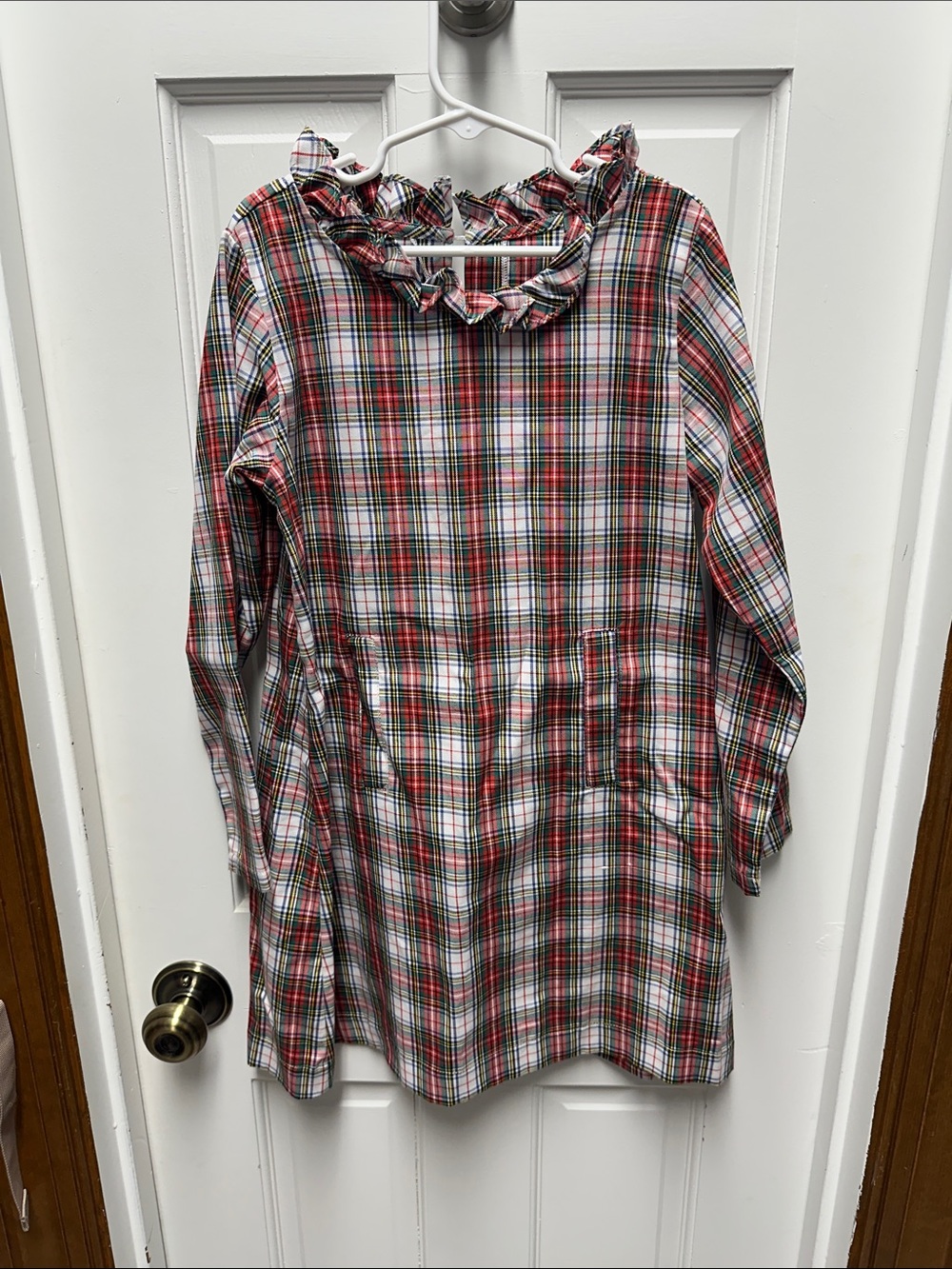 bella bliss Red and Green Plaid Dress